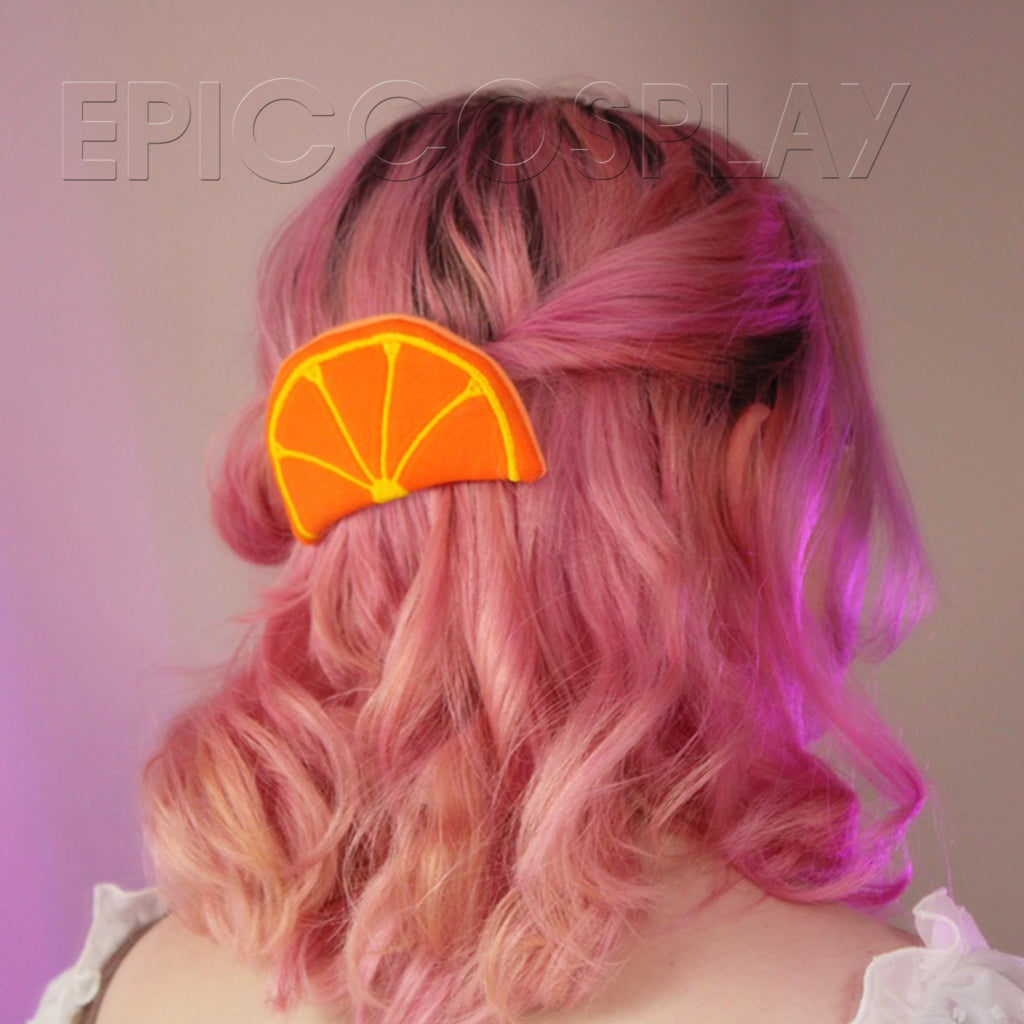 epiccosplaywigs-haarclip-orange-schleife-stoff-haarspange image 7