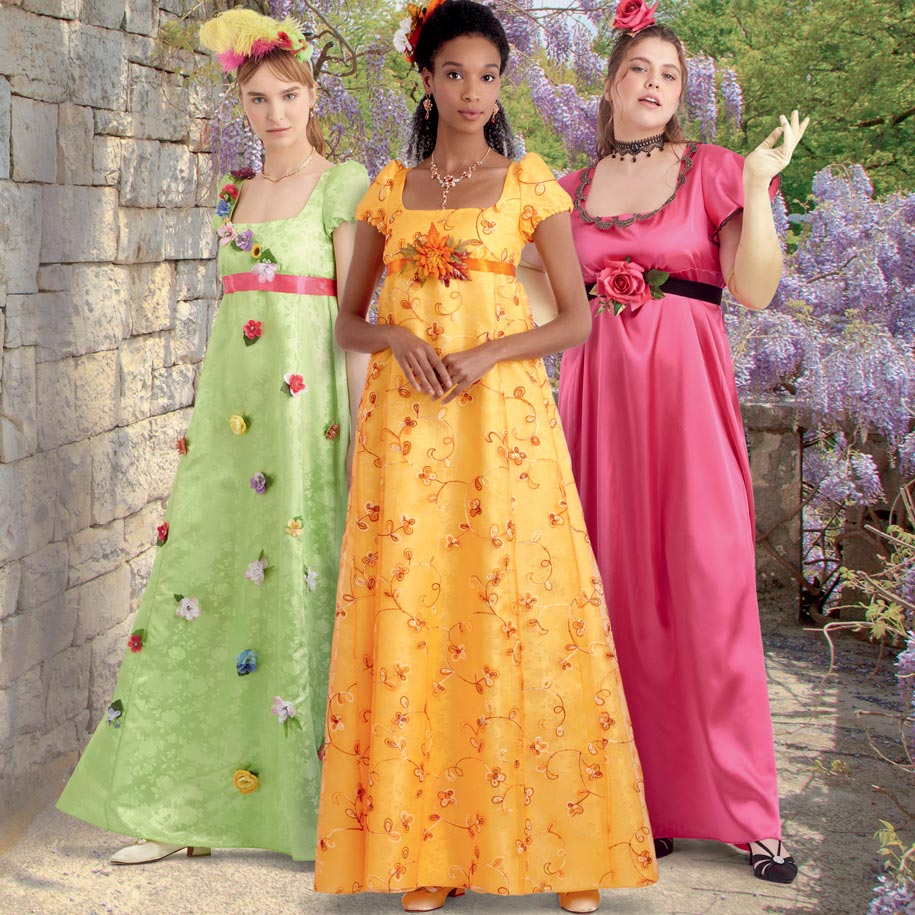 coscraft-9434-regency-kleid-schnittmuster-gr-e-aa-empire-taille image 3
