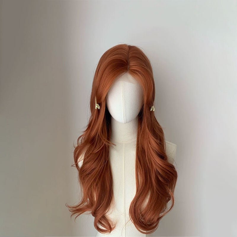 lemailwig-lace-wigs-locken-per-cke-orange-58cm image 2