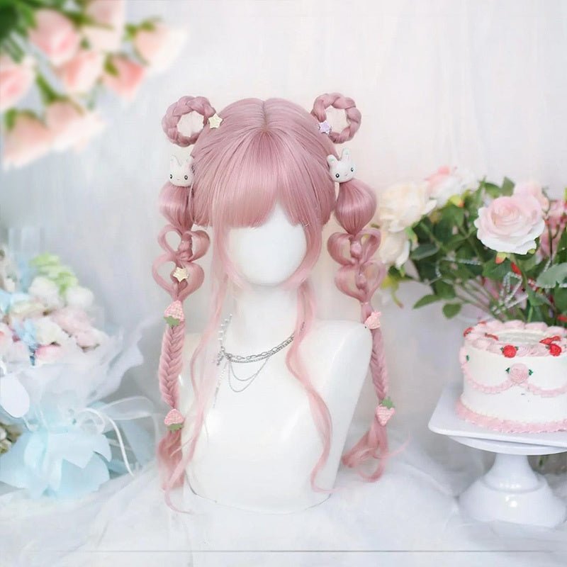 lemailwig-lolita-wigs-fashion-pink-lange-lolita-per-cke image 1