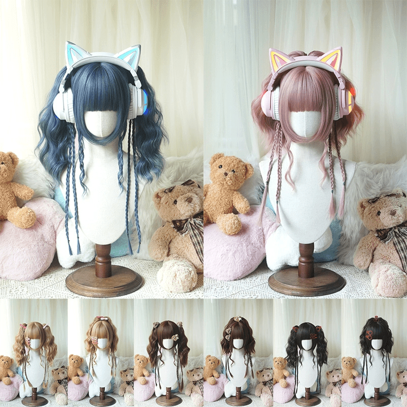 lemailwig-lolita-wigs-zopf-per-cke-38cm-ash-pink image 1