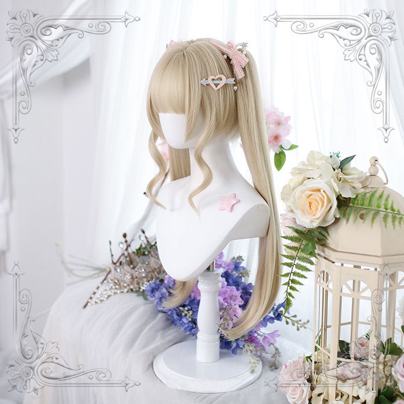 lemailwig-lolita-wigs-blonde-double-tail-zopf-per-cke-55cm image 4