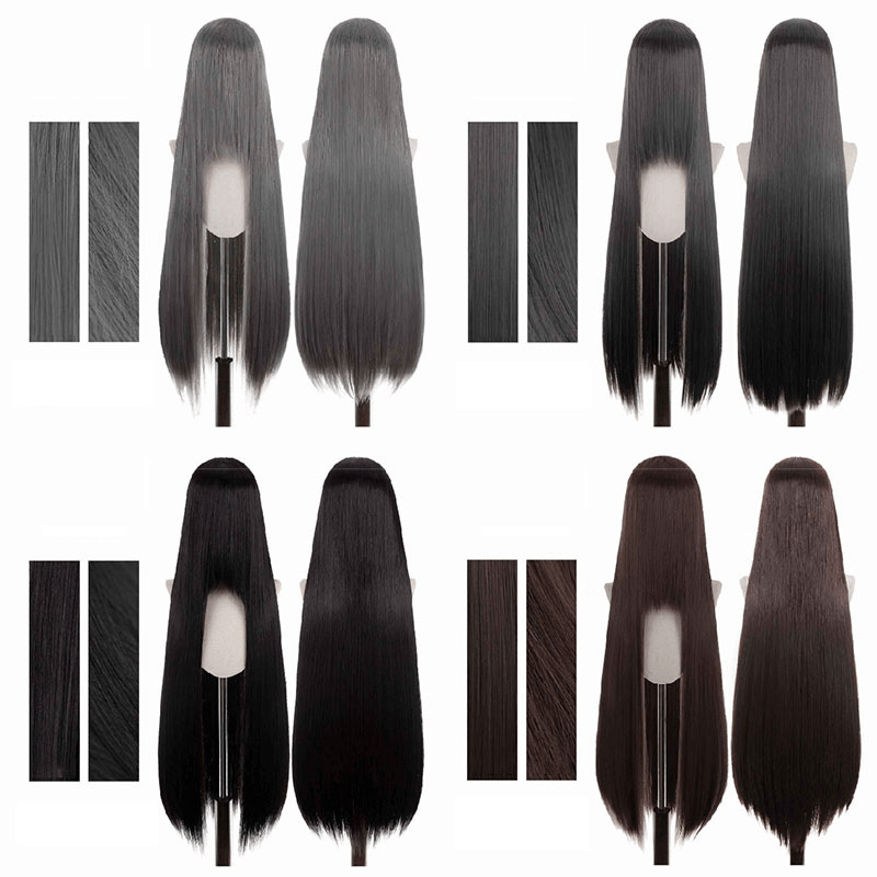 lemailwig-basic-wigs-cosplay-per-cke-schwarz-100cm-lang image 6