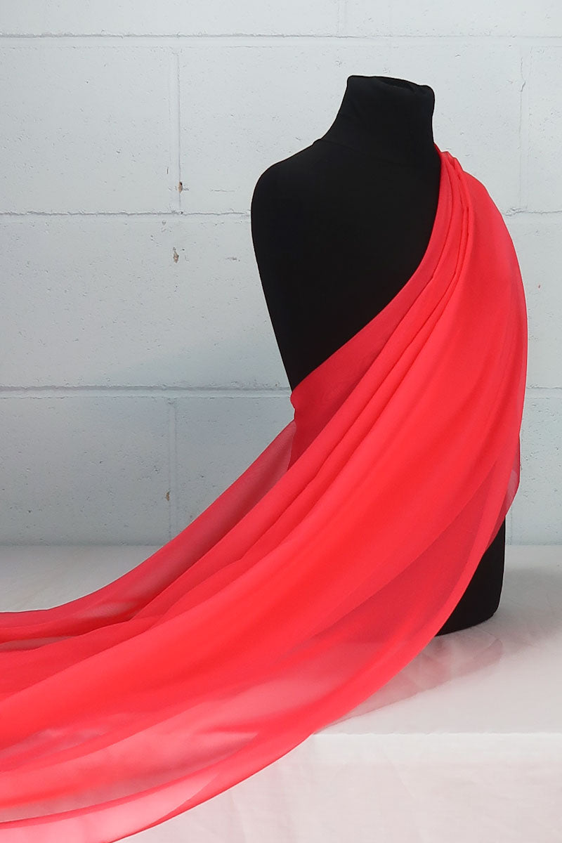 coscraft-chiffon-stoff-weinrot-0-5-m-polyester-145-cm-breit image 4