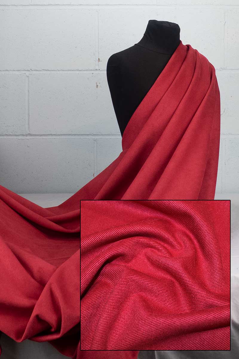 coscraft-fabrics-suede-twill-stoff-rot-0-5-m-weich image 2