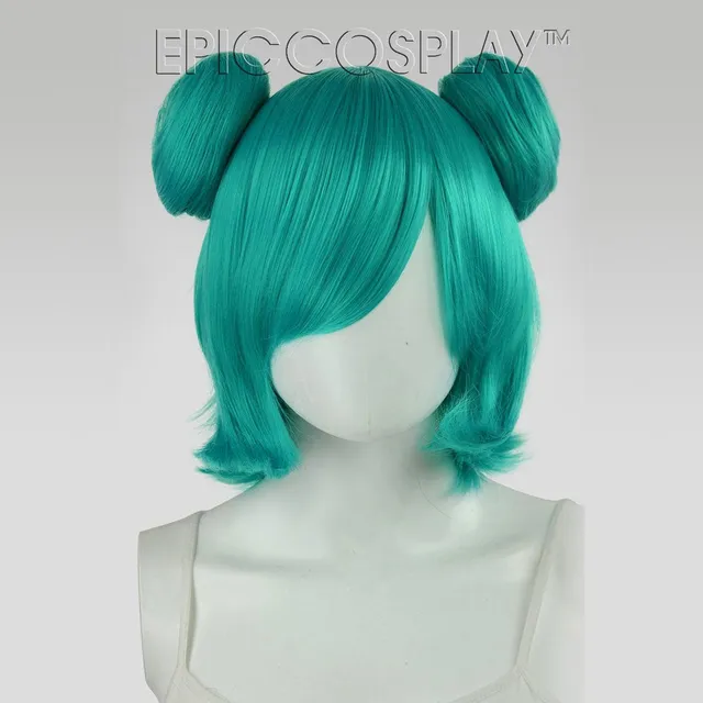 epic-cosplay-bun-set-vocaloid-green-per-cke-gr-n-mit-dutts image 1