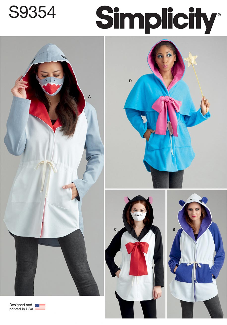coscraft-9354-anorak-kost-m-schnittmuster-a-mit-masken-hut image 1