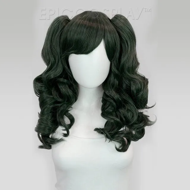epiccosplaywigs-maia-forest-green-mix-locken-per-cke-set-gr-n image 1