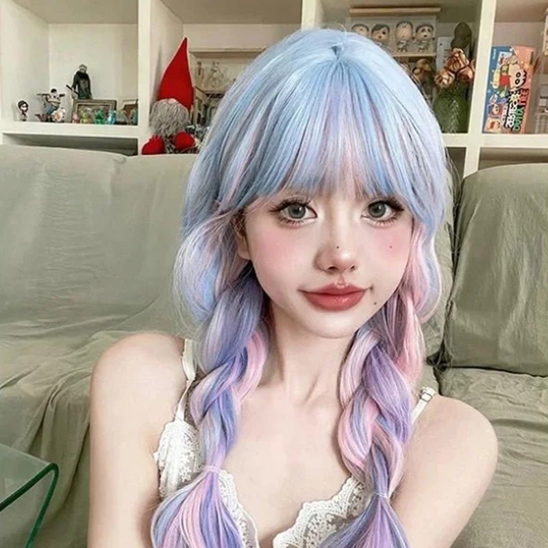 lemailwig-lolita-wigs-multicolor-mix-per-cke-68cm-bunt-sommer image 1