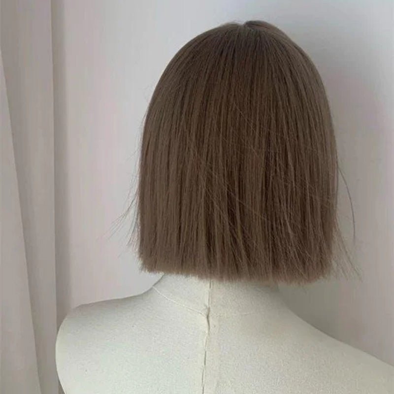 lemailwig-lace-wigs-kurze-per-cke-30cm-gray-brown-lace-front image 2