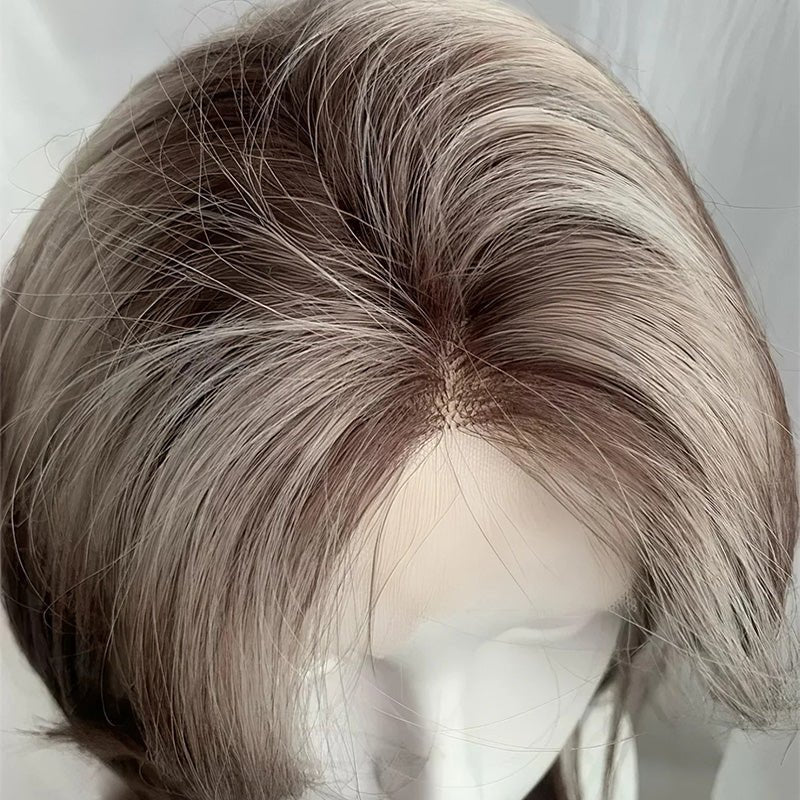 lemailwig-lace-wigs-front-lace-per-cke-38cm-braun-grau image 4