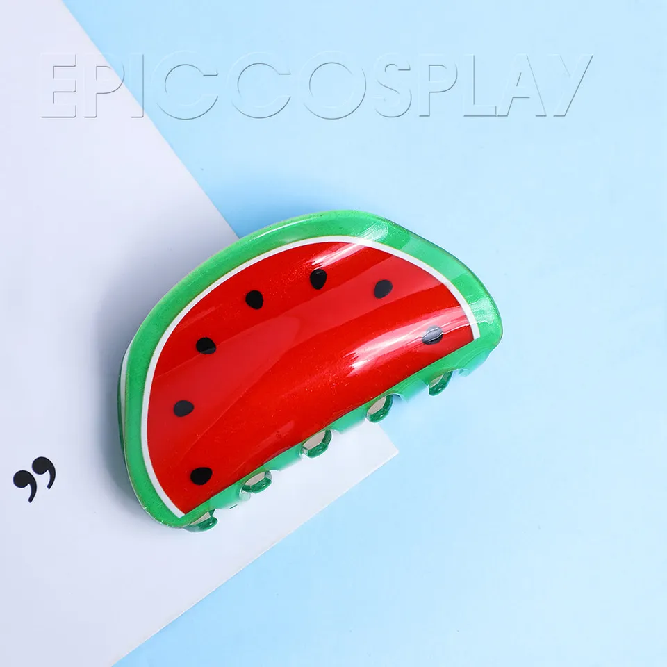 watermelon-hair-claw-haarklammer-8-cm-wassermelone image 1