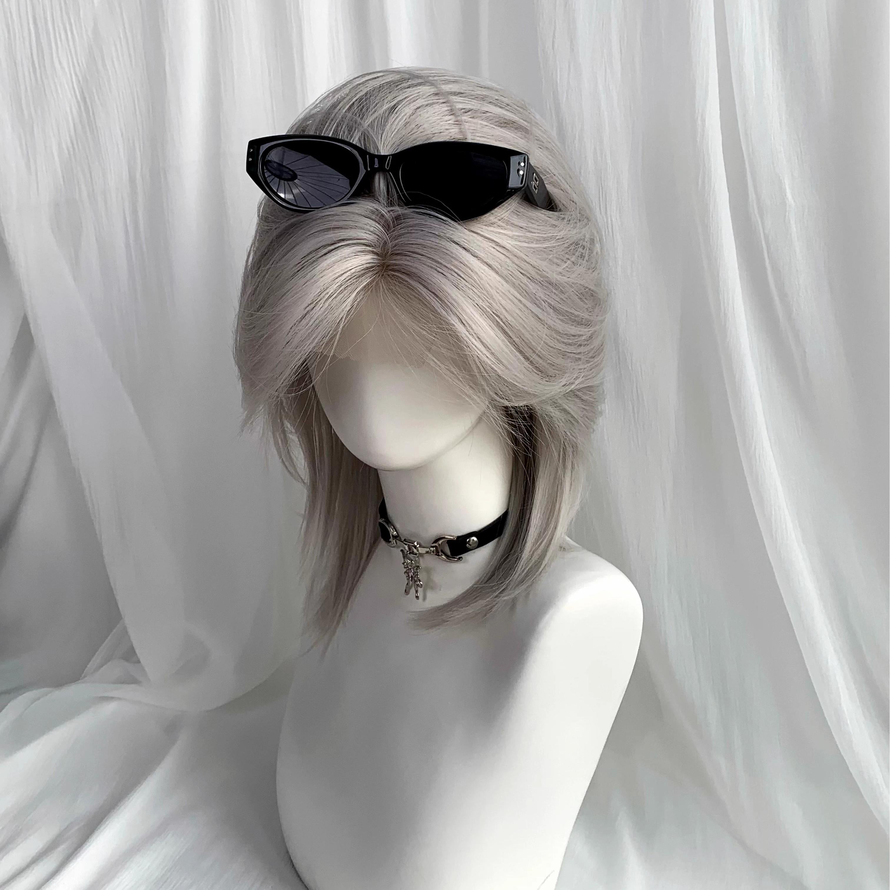lemailwig-lace-wigs-lace-front-per-cke-silber-38cm image 1