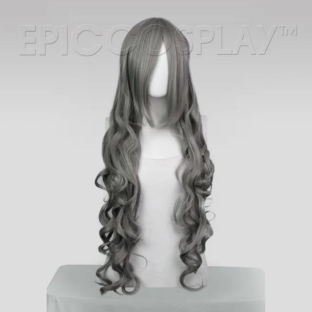 epiccosplaywigs-hera-gunmetal-grey-lange-locken-per-cke-101cm image 1