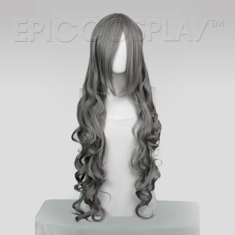 epiccosplaywigs-hera-gunmetal-grey-lange-locken-per-cke-101cm image 1