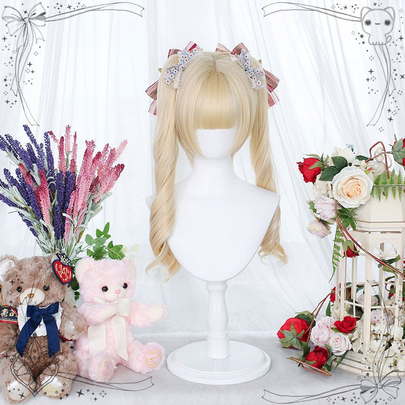 lemailwig-lolita-wigs-per-cke-blond-doppelzopf-45-cm image 2