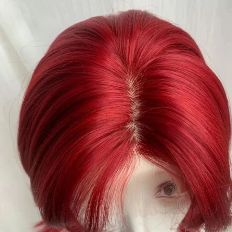 lemailwig-lace-wigs-front-lace-per-cke-rot-38cm-kurz image 3