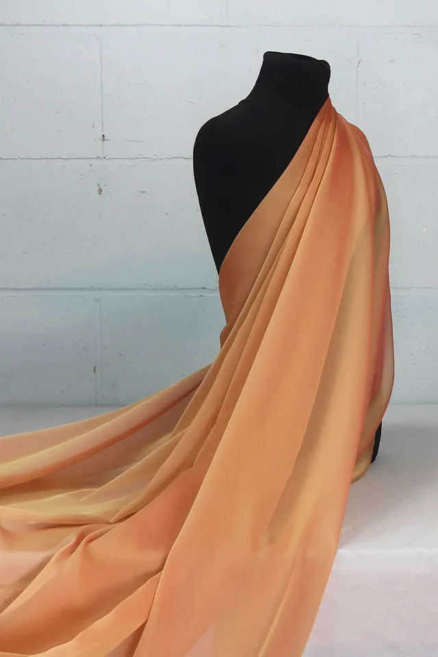 coscraft-chiffon-stoff-weinrot-0-5-m-polyester-145-cm-breit image 1