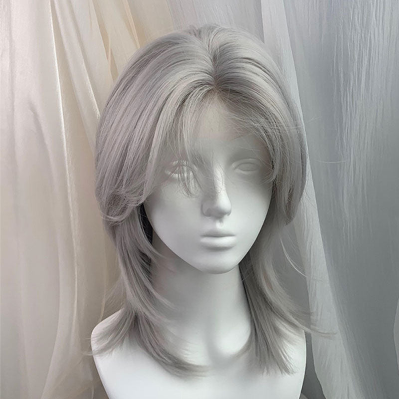 lemailwig-lace-wigs-38cm-silbergrau-kurze-lace-per-cke image 2