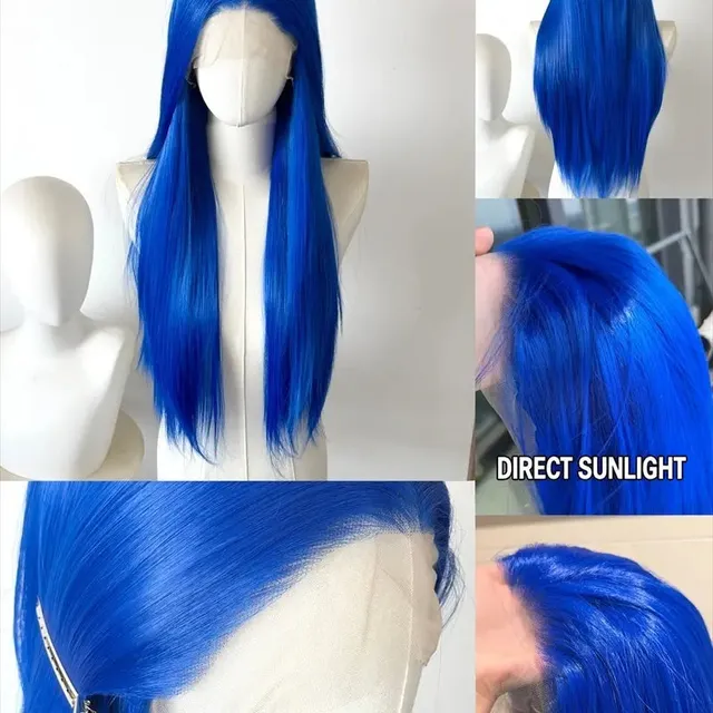 l-email-lace-wigs-80cm-front-lace-cosplay-per-cke-kleinblau image 1