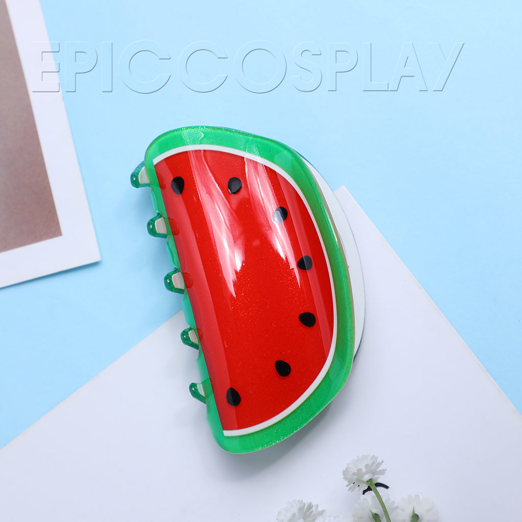 watermelon-hair-claw-haarklammer-8-cm-wassermelone image 2