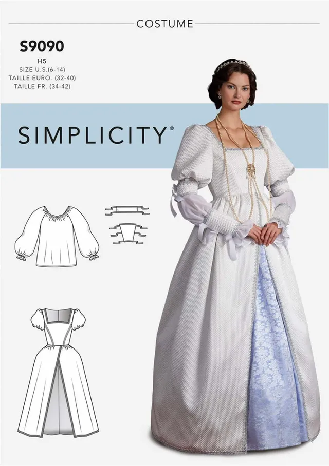 coscraft-9090-renaissance-kost-m-schnittmuster-h5-6-14 image 1