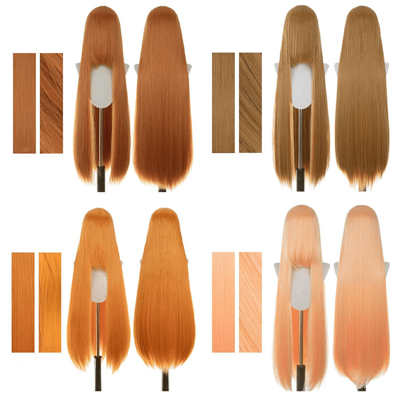 lemailwig-basic-wigs-per-cke-gelb-orange-100-cm-volumin-s image 7