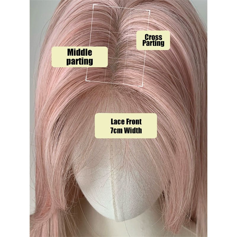 lemailwig-lace-wigs-pink-glatt-lange-straight-per-cke-60cm image 4
