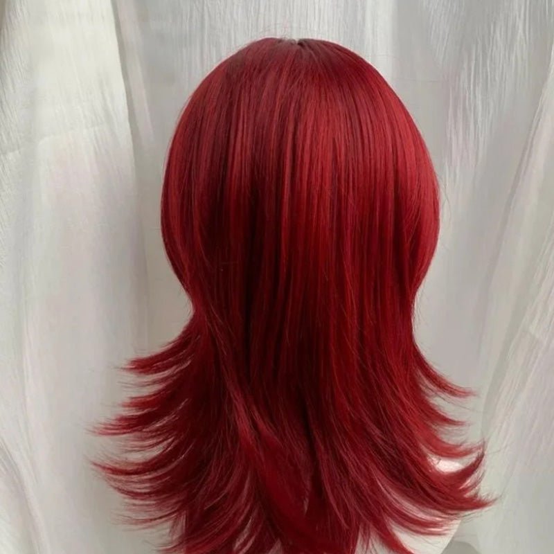 lemailwig-lace-wigs-front-lace-per-cke-rot-38cm-kurz image 2
