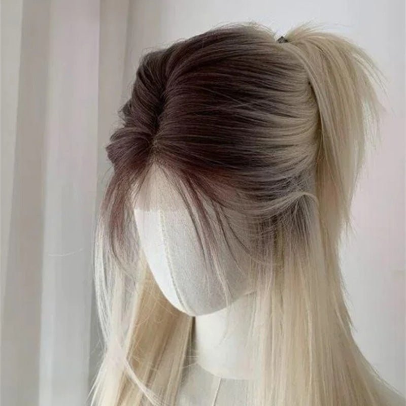 lemailwig-lace-wigs-glatte-front-lace-per-cke-wei-schwarz-65-cm image 3