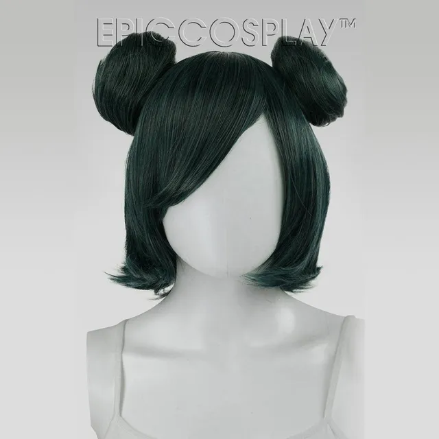 epiccosplaywigs-bun-set-forest-green-mix-dutt-per-cke-gr-n-kurz image 1