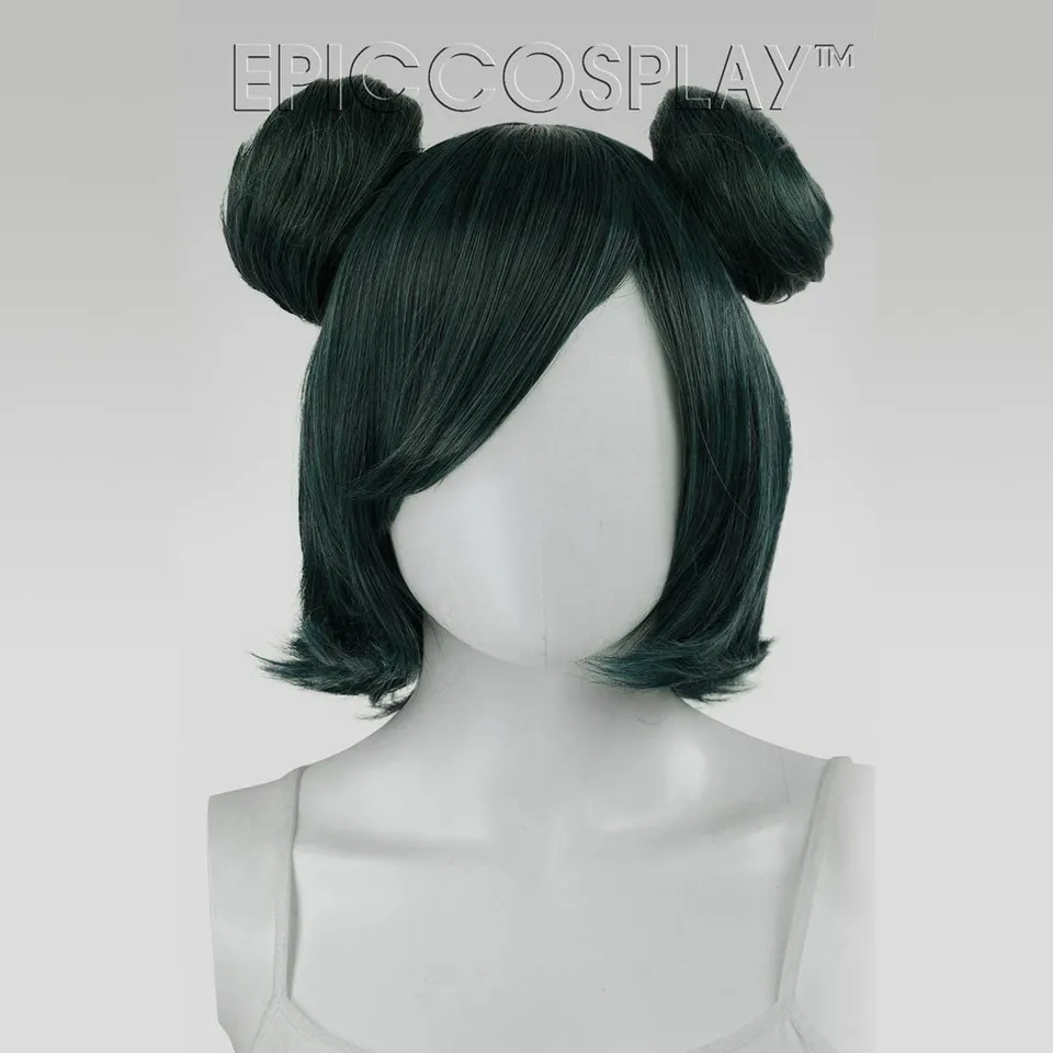 epiccosplaywigs-bun-set-forest-green-mix-dutt-per-cke-gr-n-kurz image 1