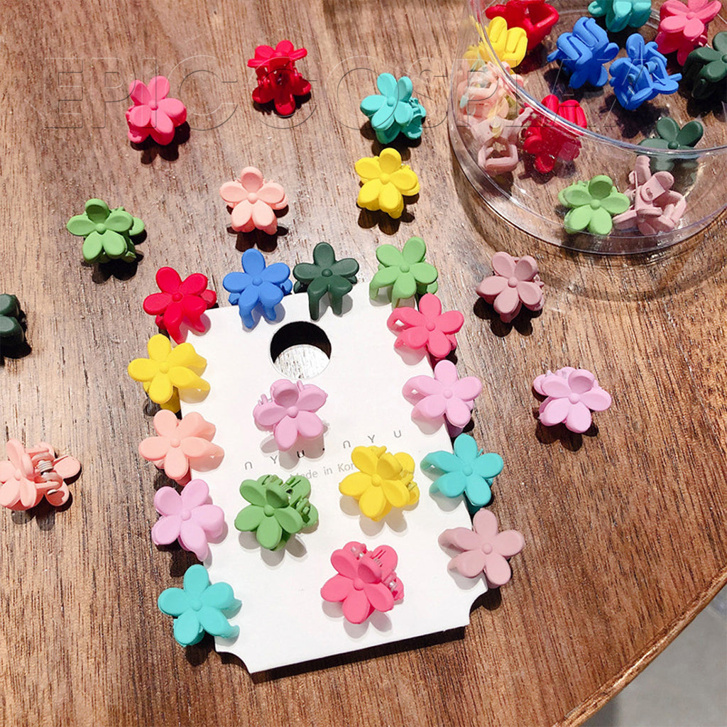 mini-blumen-haarspange-clips-set-25-st-ck-bunt image 2