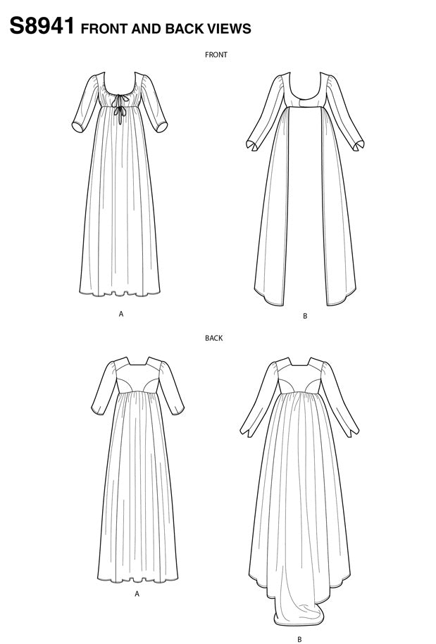 coscraft-8941-kost-m-schnittmuster-h5-kleid-hochtailliert image 6