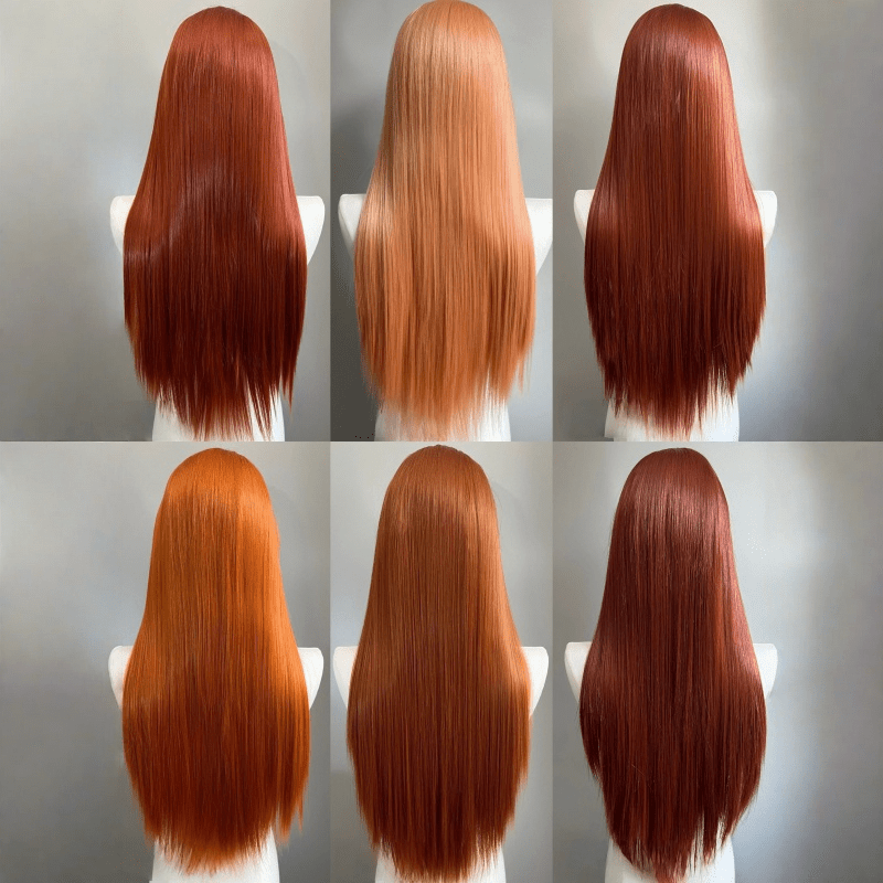 lemailwig-lace-wigs-lange-glatte-front-lace-per-cke-orange-80-cm image 2