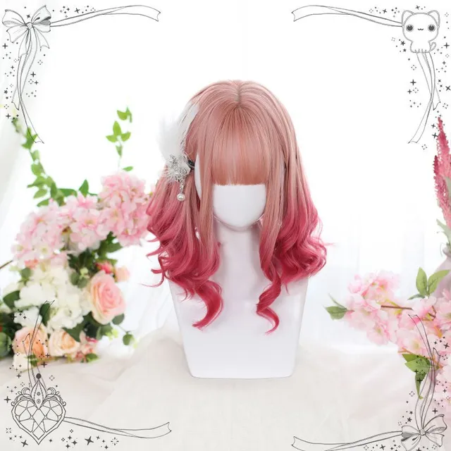 lemailwig-lolita-wigs-harajuku-per-cke-pink-35-cm image 1
