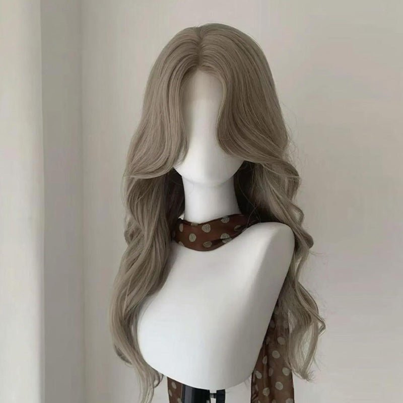 lemailwig-lace-wigs-per-cke-fog-gray-lockig-65-cm image 1