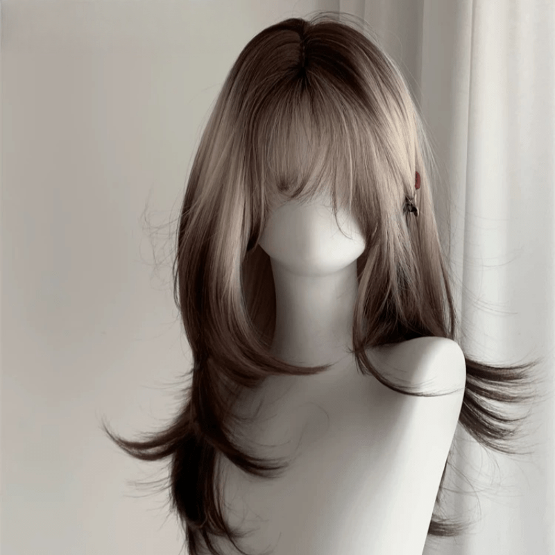 lemailwig-lace-wigs-per-cke-braun-wei-verlauf-50cm-front-lace image 1