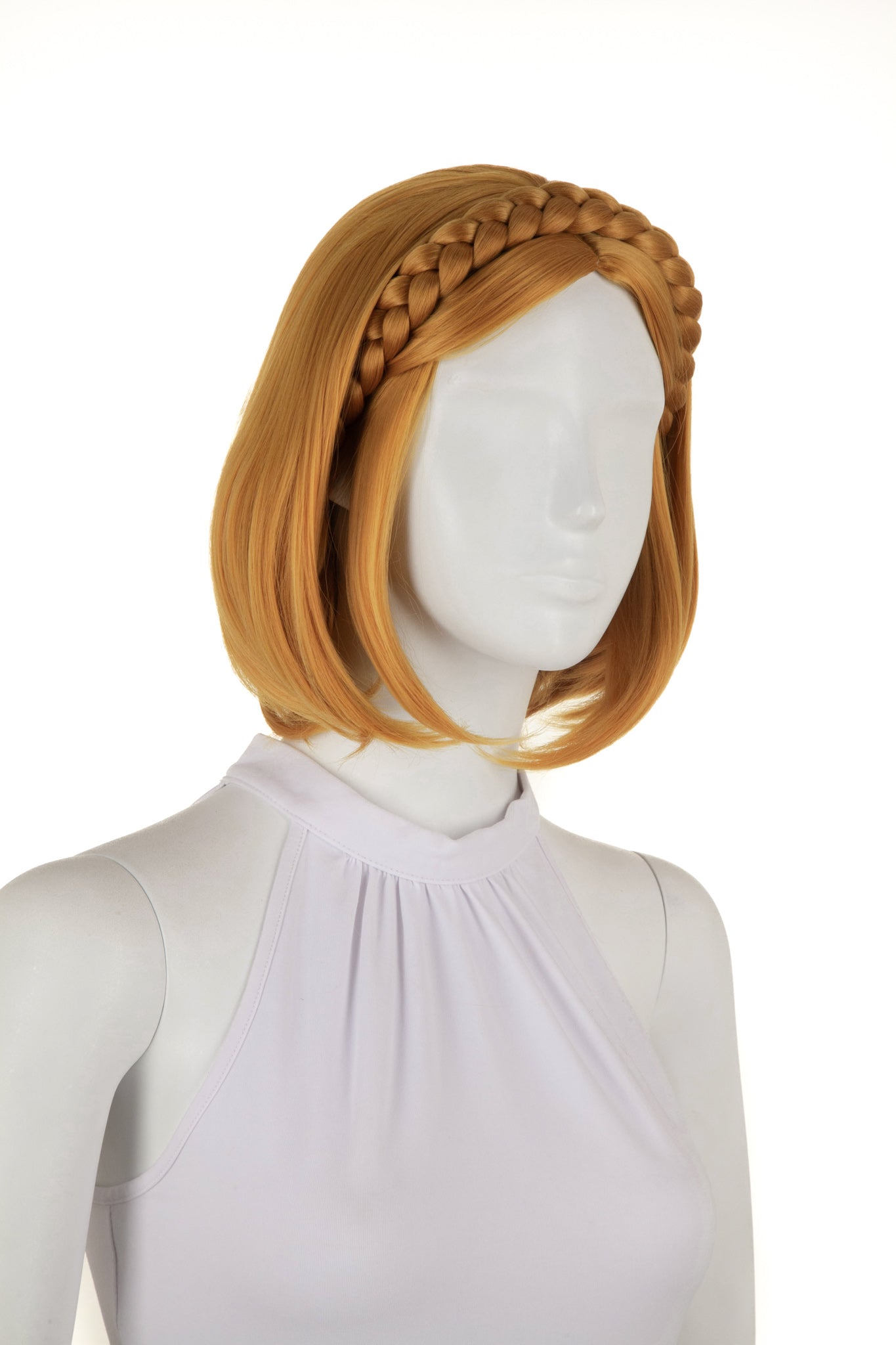 arda-wigs-zorldo-cosplay-per-cke-blond-bob-mit-zopf-zelda image 2