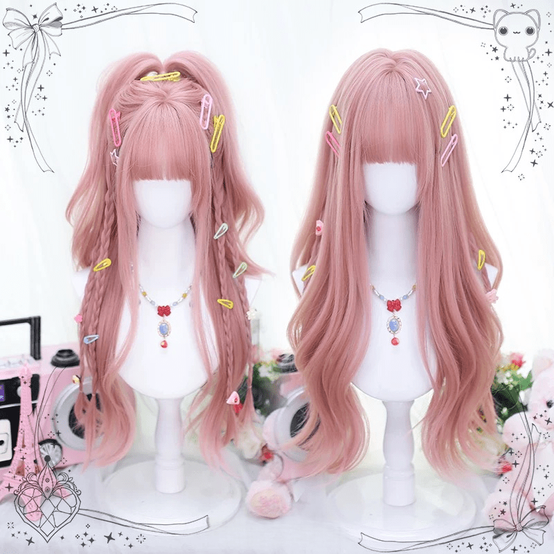 lemailwig-lolita-wigs-60cm-per-cke-rosa-lockig image 1