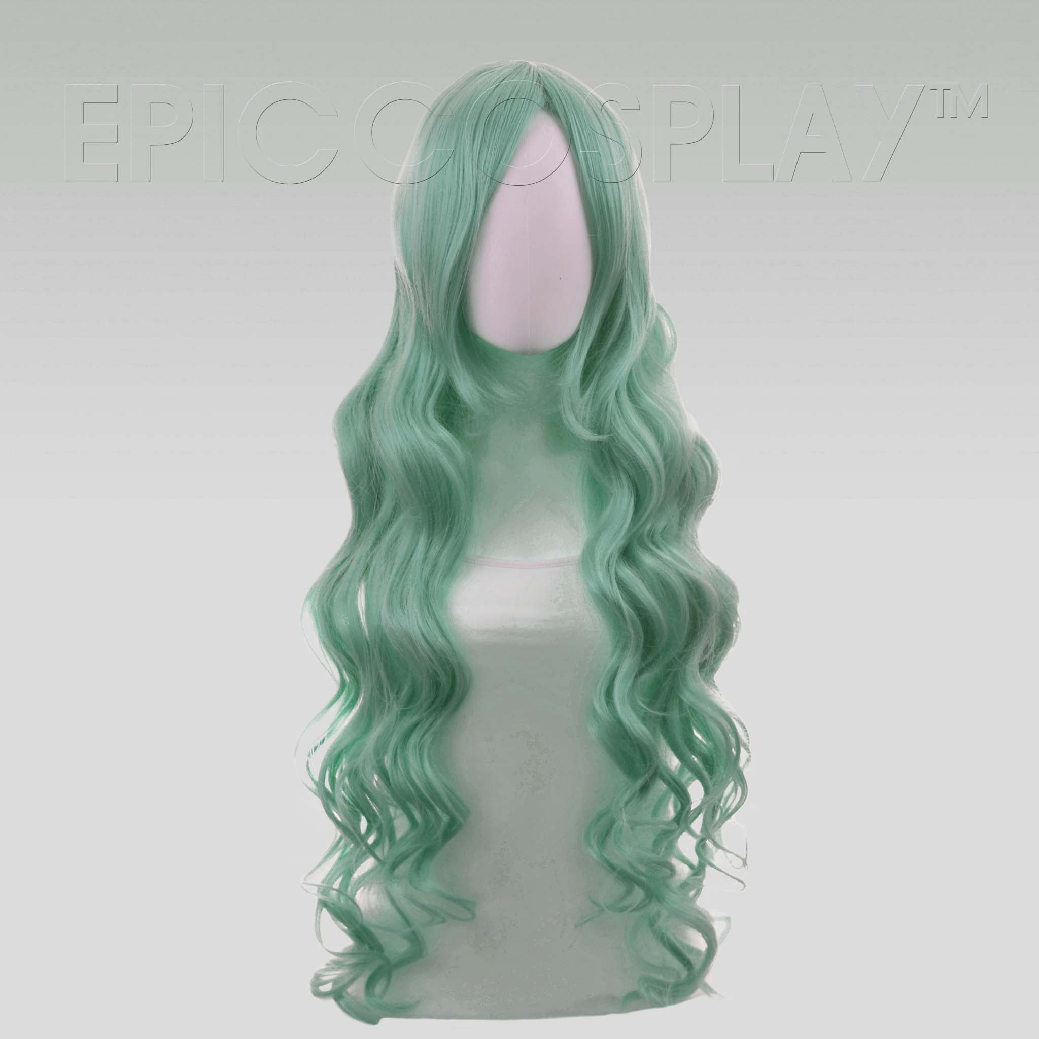 epiccosplay-hera-per-cke-jade-green-lang-lockig-mit-pony image 1