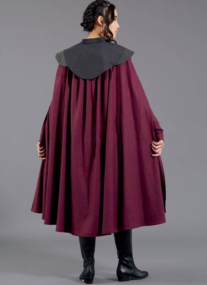coscraft-m7854-kost-m-schnittmuster-kleid-mit-cape-a5 image 6