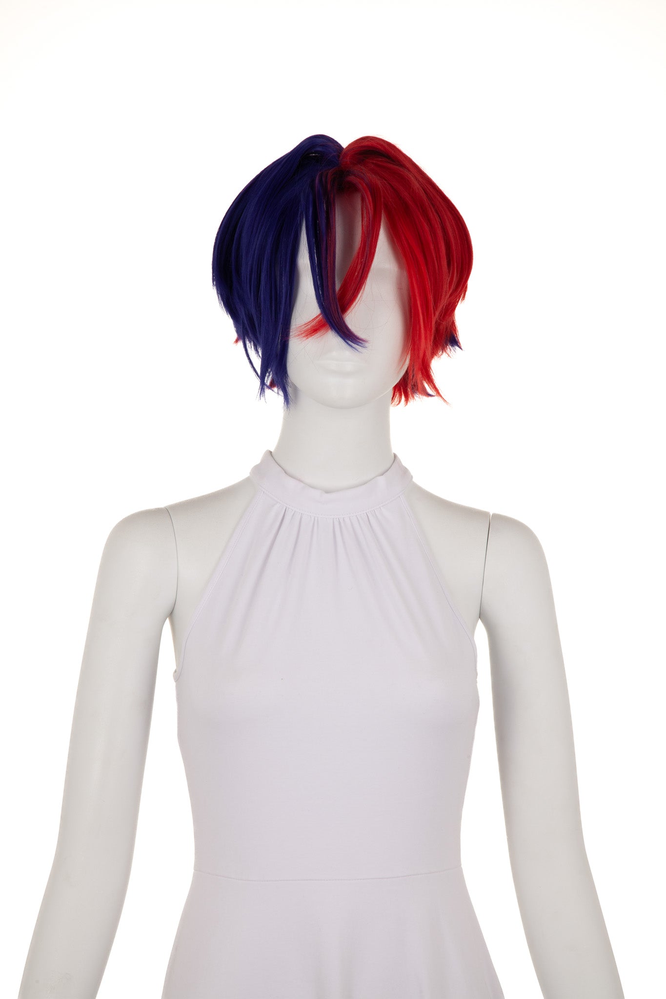 arda-wigs-lira-classic-split-per-cke-long-rot-blau-mit-zopf image 5