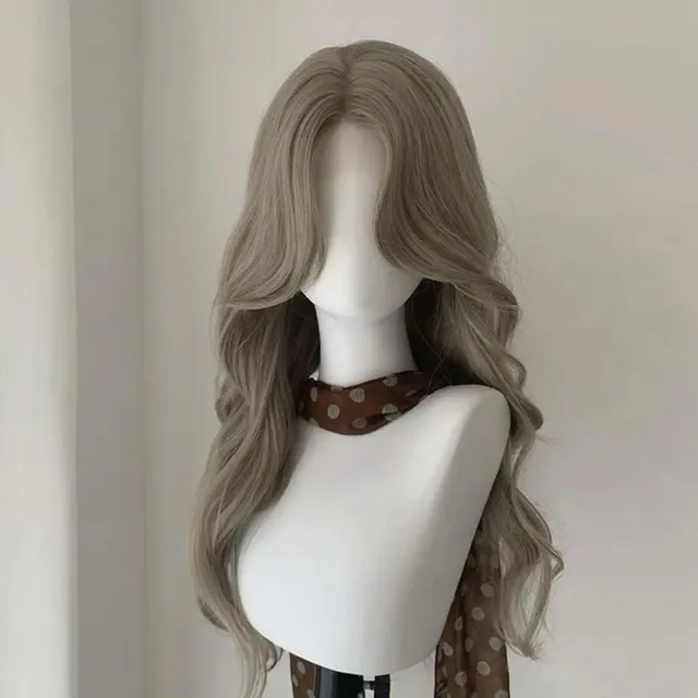 lemailwig-lace-wigs-per-cke-fog-gray-lockig-65-cm image 1