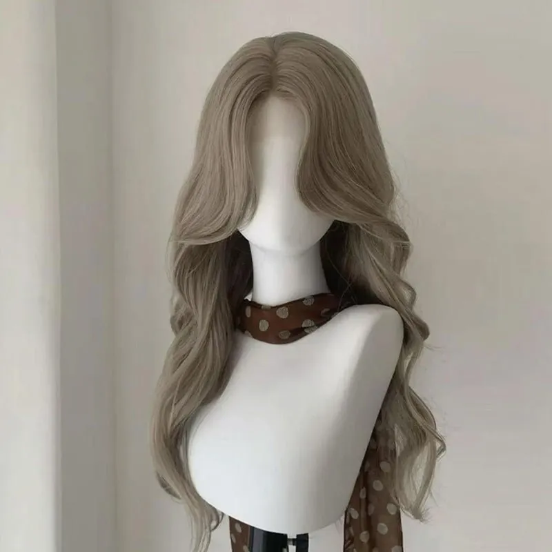 lemailwig-lace-wigs-per-cke-fog-gray-lockig-65-cm image 1