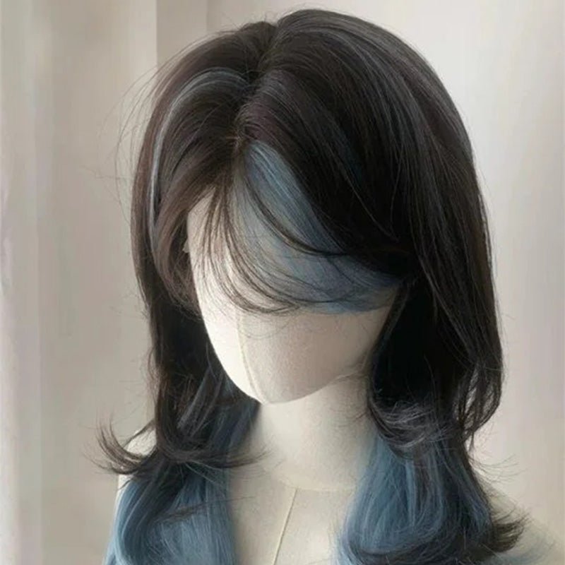 lemailwig-lace-wigs-50cm-per-cke-schwarz-blau-lockig image 3