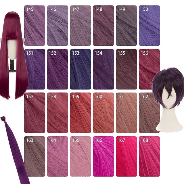 lemailwig-basic-wigs-cosplay-per-cke-weinrot-100cm-lang image 1