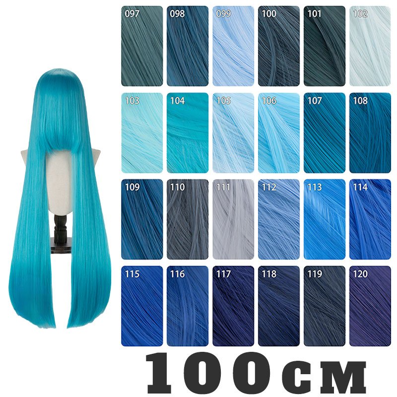 lemailwig-basic-wigs-blaue-cosplay-per-cke-100cm-hitzebest-ndig image 2