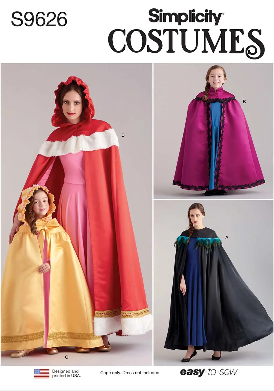coscraft-9626-kinder-damen-kost-m-schnittmuster-cape image 1