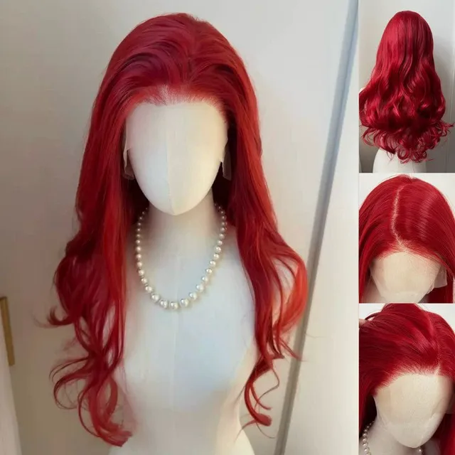 lemailwig-lace-wigs-per-cke-rot-lang-lockig-70-cm-13x6 image 1